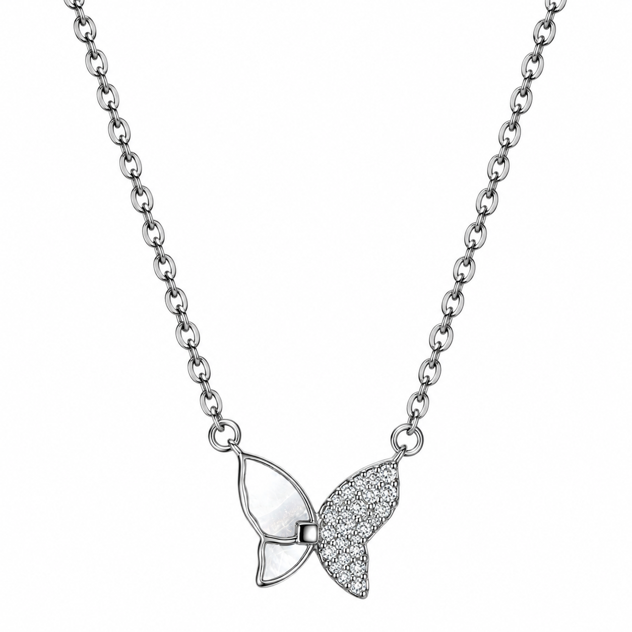 Silver Butterfly Chain