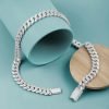 925 Silver Gem Bracelet